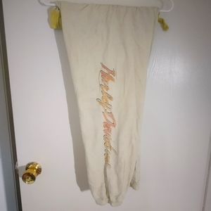 Harley Davidson Yellow Capri sweatpants